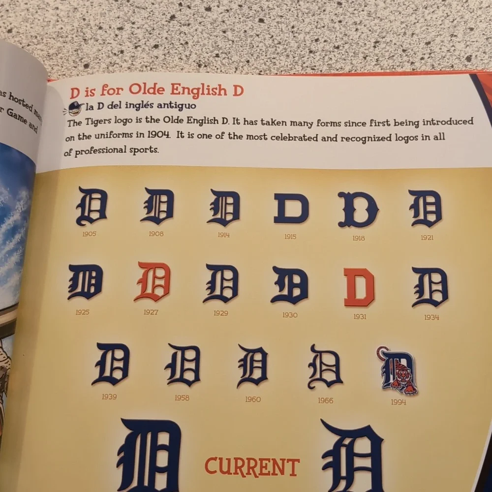 The ABC's of Detroit Tigers Baseball Hard Cover Book